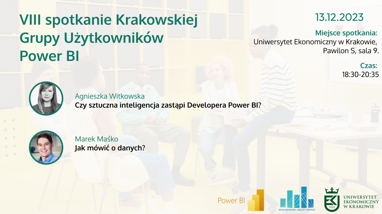 VIII spotkanie krakowskiej grupy użytkowników Power BI w Krakowie