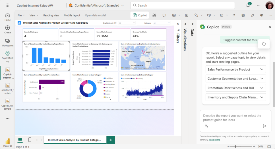 Copilot for Power BI and Microsoft Fabric - how does artificial ...